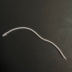 Sparkling Silver Tennis Bracelet (3 MM)
