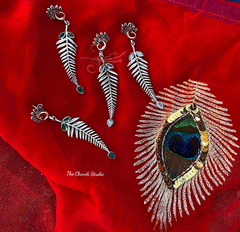 Peacock Feather Earring