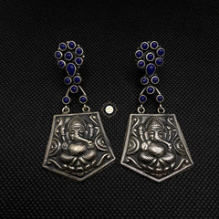 Sterling Silver Lightweight Ganesha Motif Earring