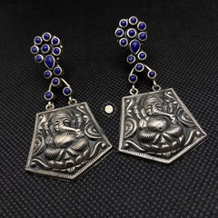 Sterling Silver Lightweight Ganesha Motif Earring