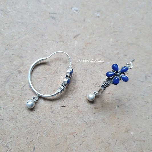 Floral Hoop Earring