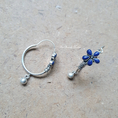 Floral Hoop Earring