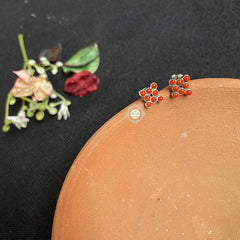 Rozana Square Stone Studs