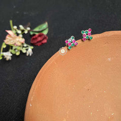 Rozana Square Stone Studs