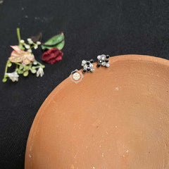 Rozana Square Stone Studs