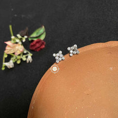 Rozana Square Stone Studs