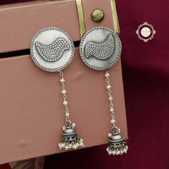 Sterling Silver Parinde Pearl Jhumki