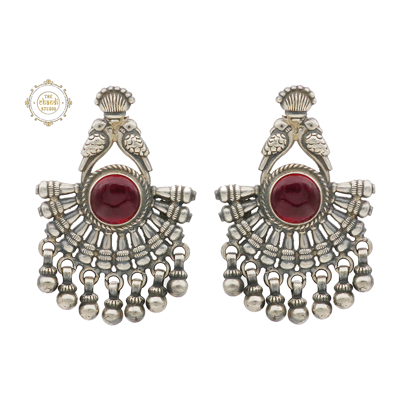 Dilkash Quirky Parrot Chakra Earring