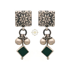 Noor Ghungroo Square Stone Earring