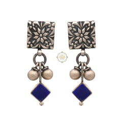 Noor Ghungroo Square Stone Earring