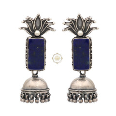 Stone Lotus Jhumki Earring