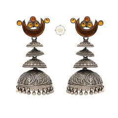 Afghan Chaand Layered Jhumki