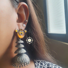 Afghan Chaand Layered Jhumki