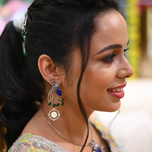 Majestic Peacock Earring