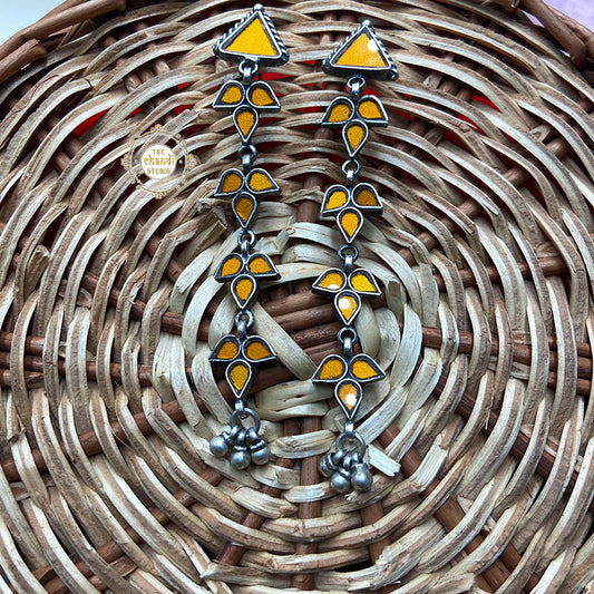Afghan Glass Ghungroo Earring