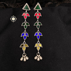 Afghan Glass Ghungroo Earring