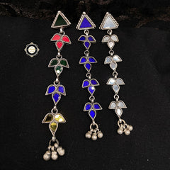 Afghan Glass Ghungroo Earring