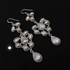 Pearl Dangler Hoop Earring