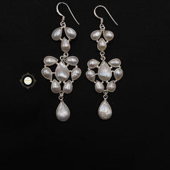 Pearl Dangler Hoop Earring