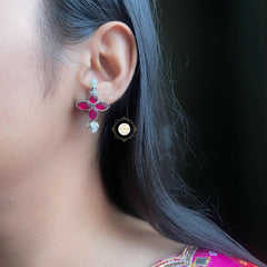 Dainty Stone Earring