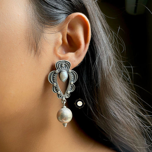 Nazaakat Stone Ball Drop Earring