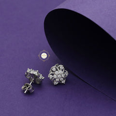 Sparkling Treasure Flower Earring