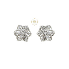 Sparkling Treasure Flower Earring