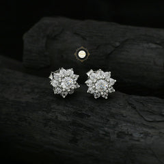 Sparkling Treasure Flower Earring