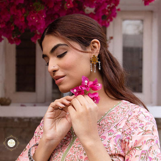 Afghan Glass Earring