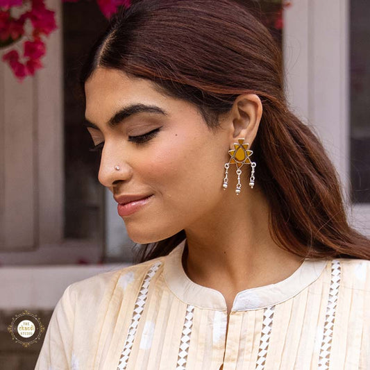 Afghan Glass Earring