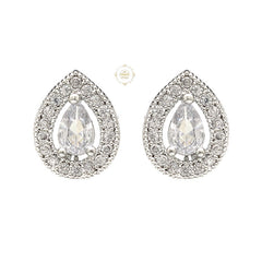 Sparkling Silver Tilak Studs