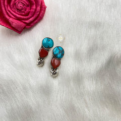 Natural Stone Double Trouble Earring