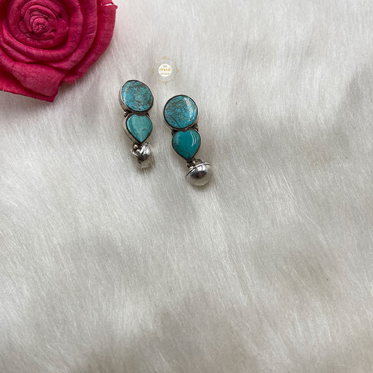 Natural Stone Double Trouble Earring