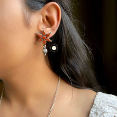 Natural Stone Sitaara Earring