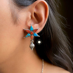 Natural Stone Sitaara Earring