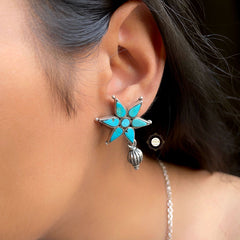 Natural Stone Sitaara Earring