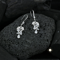 Sparkling Silver Blooming Flower Earring