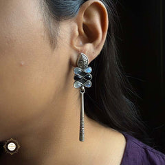 Sterling Silver Moonlit Dangle Earring