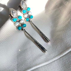 Sterling Silver Moonlit Dangle Earrings