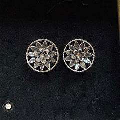 Sterling Silver Floral Glow Earring