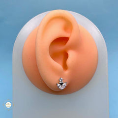 Silver Celestial Leaflet Stud