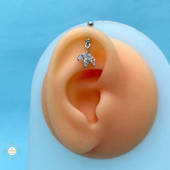 925 Sterling Silver Whisper Leaf Bugdi Unisex (Piece)