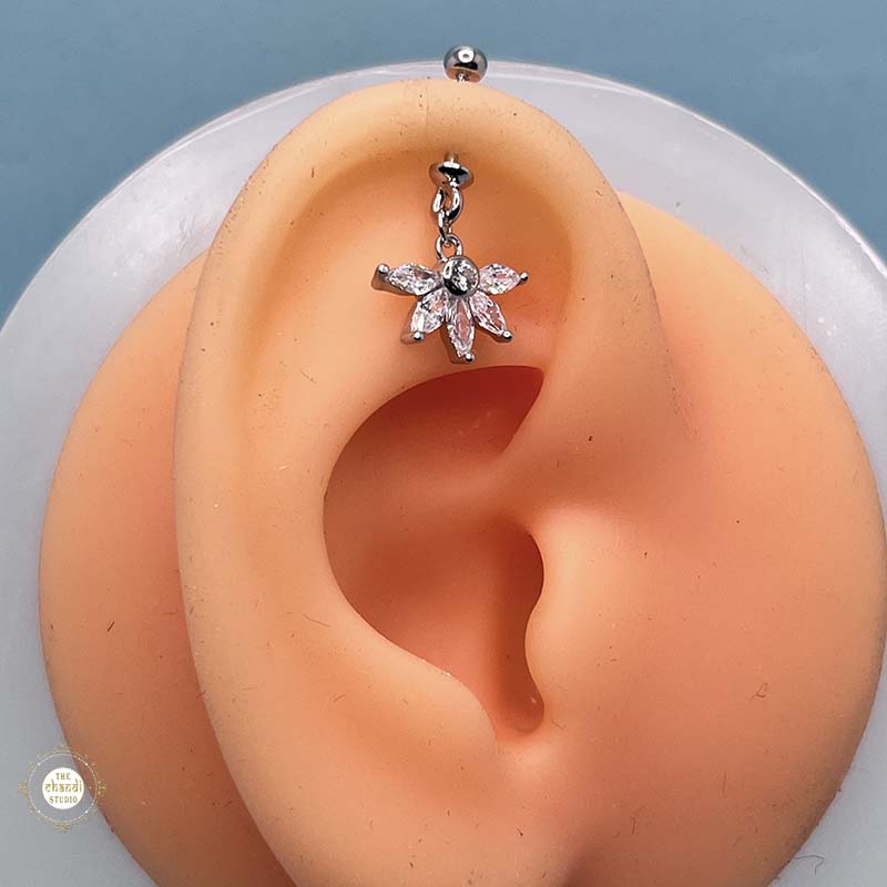 Silver Daisy Spark Drop Bugdi