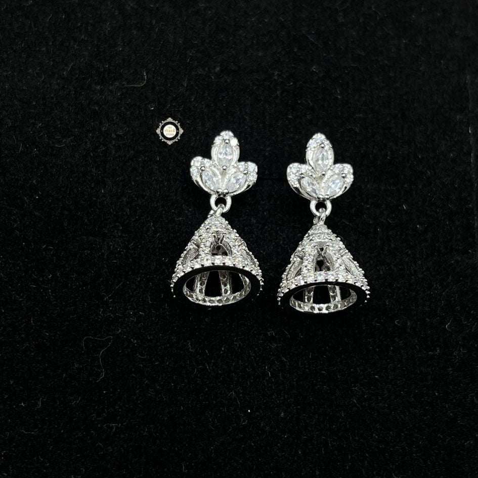 Sterling Silver Sparkling Celeste Jhumki