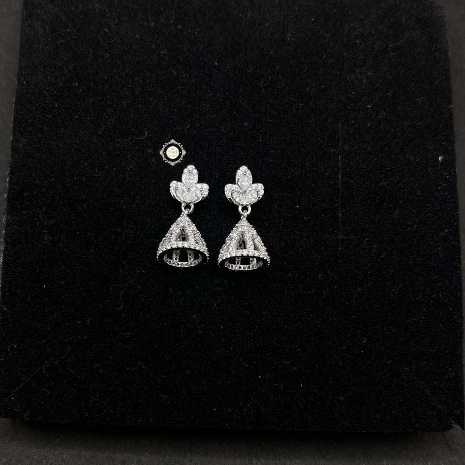 Sterling Silver Sparkling Celeste Jhumki