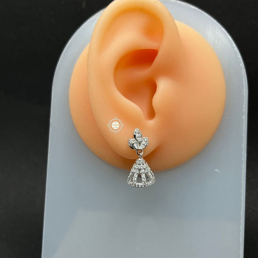 Sterling Silver Sparkling Celeste Jhumki
