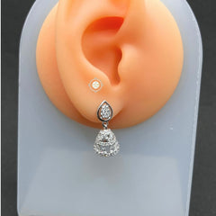 Sterling Silver Sparkling Celeste Jhumki