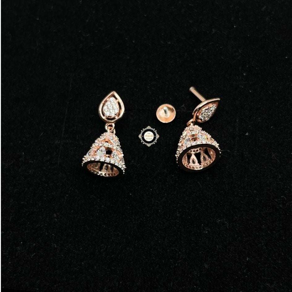 Sterling Silver Sparkling Celeste Jhumki