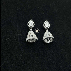 Sterling Silver Sparkling Celeste Jhumki