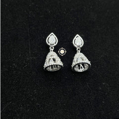 Sterling Silver Sparkling Celeste Jhumki